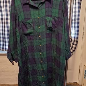 Old Navy plaid shirtdress
